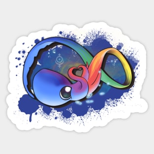 Rainbow Octopus Sticker